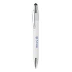 Druckkugelschreiber mit Stylus Weiß mit markiertem Druckbereich für Ihr Logo