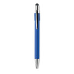 Druckkugelschreiber mit Stylus Blau von oben