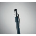 Druckkugelschreiber mit Stylus Blau, Detailaufnahme des Materials
