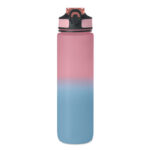Sport-Trinkflasche RPET 1L Rosa, Rückansicht