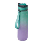 Sport-Trinkflasche RPET 1L Blau als Werbeartikel mit Logodruck