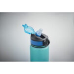 Sport-Trinkflasche RPET 1L Blau, Detailaufnahme des Materials