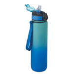 Sport-Trinkflasche RPET 1L Blau, Seitenansicht