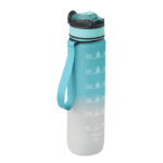 Sport-Trinkflasche RPET 1L Blau als Werbeartikel mit Logodruck