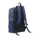 Rucksack 600D RPET Polyester Blau, Seitenansicht