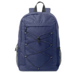 Rucksack 600D RPET Polyester Blau von oben
