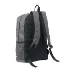 Rucksack 600D RPET Polyester Grau, Seitenansicht