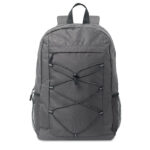 Rucksack 600D RPET Polyester Grau von oben