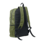 Rucksack 600D RPET Polyester Gruen, Seitenansicht