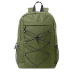 Rucksack 600D RPET Polyester Gruen von oben