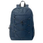 Rucksack 600D RPET Polyester Blau von oben