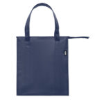 Kühltasche Non Woven RPET Blau, geöffnet dargestellt