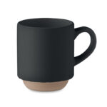 Keramikbecher 170 ml Schwarz als Werbeartikel mit Logodruck