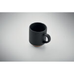 Keramikbecher 170 ml Schwarz, Detailaufnahme des Materials