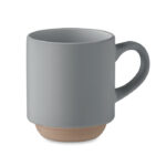 Keramikbecher 170 ml Grau als Werbeartikel mit Logodruck