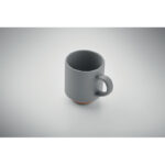 Keramikbecher 170 ml Grau, Detailaufnahme des Materials