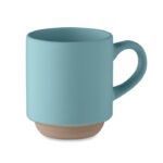 Keramikbecher 170 ml Blau als Werbeartikel mit Logodruck