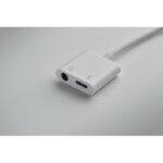 ABS-Klinken-Audio-Splitter, Detailaufnahme des Materials