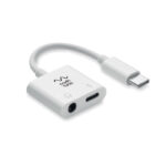 ABS-Klinken-Audio-Splitter mit markiertem Druckbereich für Ihr Logo