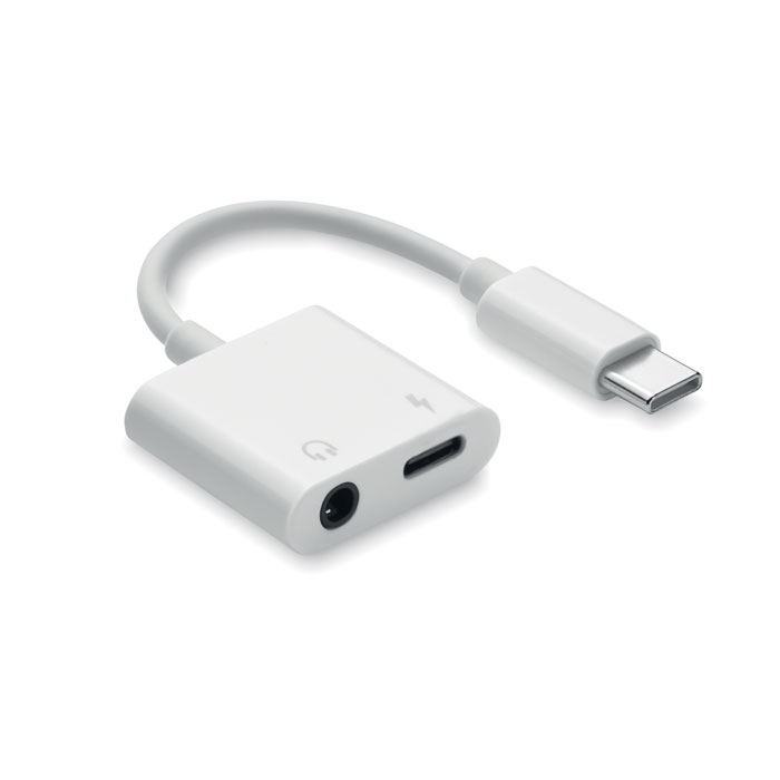 mo2496-06 USB-C- und Klinken-Audio-Splitter als Werbeartikel mit Logo