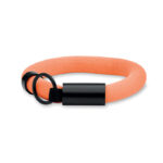 Schlüsselring mit Armband Orange als Werbeartikel mit Logodruck
