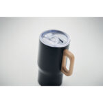 Doppelwandiger Becher 350ml Schwarz, Detailaufnahme des Materials