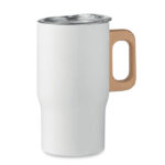 Doppelwandiger Becher 350ml Weiß als Werbeartikel mit Logodruck