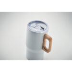 Doppelwandiger Becher 350ml Weiß, Detailaufnahme des Materials