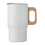 Doppelwandiger Becher 350ml Weiß von oben