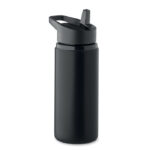 Einwandige Flasche 500 ml Schwarz als Werbeartikel mit Logodruck