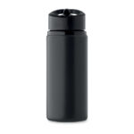 Einwandige Flasche 500 ml Schwarz von oben