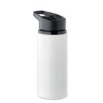 Einwandige Flasche 500 ml Weiß, Seitenansicht