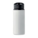 Einwandige Flasche 500 ml Weiß von oben