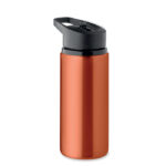 Einwandige Flasche 500 ml Orange, Rückansicht