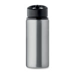 Einwandige Flasche 500 ml Silber von oben