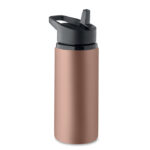 Einwandige Flasche 500 ml Braun als Werbeartikel mit Logodruck