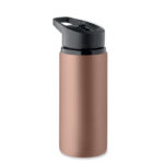 Einwandige Flasche 500 ml Braun, Rückansicht