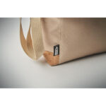 Kühltasche 600D RPET 5L Braun, Detailaufnahme des Materials
