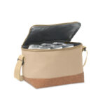 Kühltasche 600D RPET 5L Braun, Seitenansicht