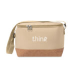 Kühltasche 600D RPET 5L Braun von oben