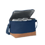 Kühltasche 600D RPET 5L Blau, Seitenansicht