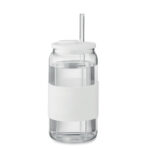 Trinkglas Borosilikat 550ml Weiß, Seitenansicht