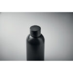 Einwandige Trinkflasche 500 ml Schwarz, Detailaufnahme des Materials