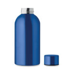 Einwandige Trinkflasche 500 ml Blau, geöffnet dargestellt