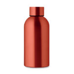 Einwandige Trinkflasche 500 ml Rot, Rückansicht