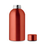 Einwandige Trinkflasche 500 ml Rot, geöffnet dargestellt