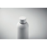 Einwandige Trinkflasche 500 ml Weiß, Detailaufnahme des Materials