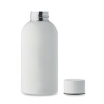 Einwandige Trinkflasche 500 ml Weiß von oben