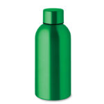 Einwandige Trinkflasche 500 ml Gruen als Werbeartikel mit Logodruck