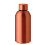 Einwandige Trinkflasche 500 ml Orange als Werbeartikel mit Logodruck